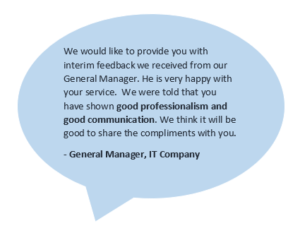 Customer feedback